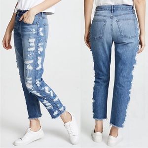 3x1 | Cropped Distressed High Rise Jeans